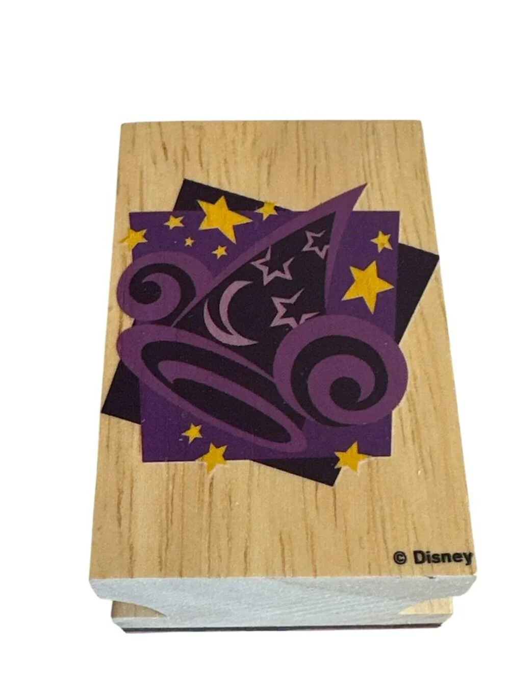 Disney Parks Wooden Rubber Stamps 4 Epcot Tree Of Life Castle & Sorcerer Hat